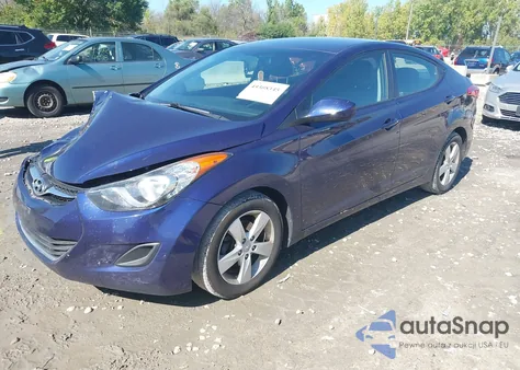 2013 Hyundai Elantra Gls from USA, damaged, VIN 5NPDH4AE5DH301321